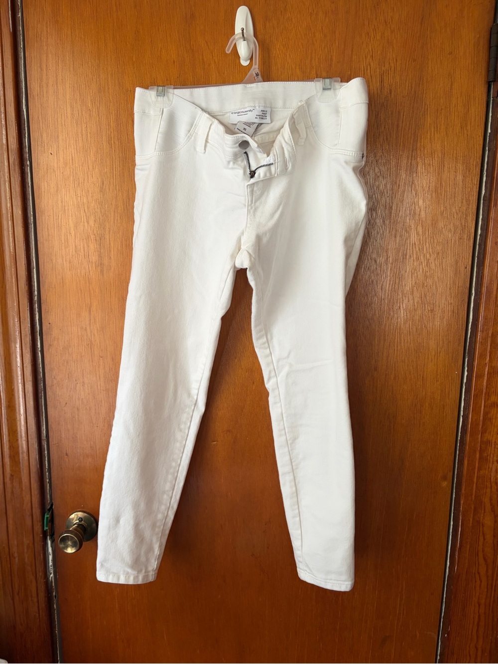 White Skinny Maternity Jeans